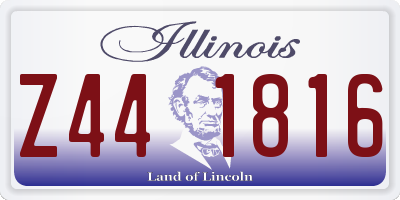 IL license plate Z441816