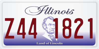 IL license plate Z441821