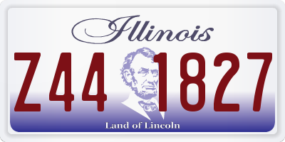 IL license plate Z441827