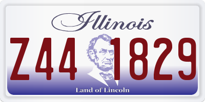 IL license plate Z441829