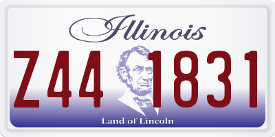 IL license plate Z441831
