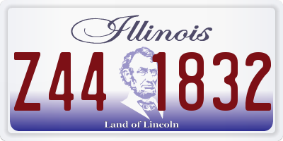 IL license plate Z441832