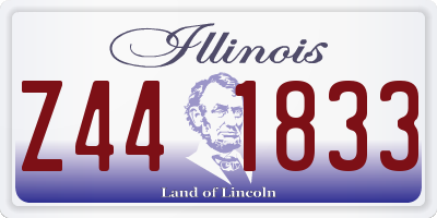 IL license plate Z441833