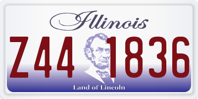 IL license plate Z441836