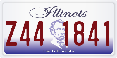 IL license plate Z441841