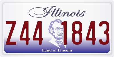IL license plate Z441843