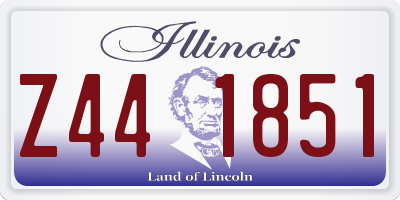IL license plate Z441851