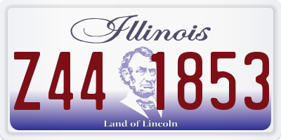 IL license plate Z441853