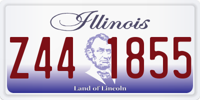 IL license plate Z441855