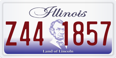 IL license plate Z441857