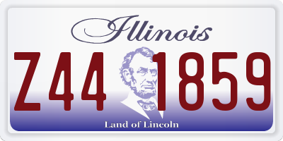 IL license plate Z441859