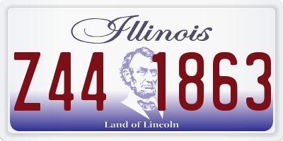 IL license plate Z441863