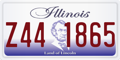 IL license plate Z441865