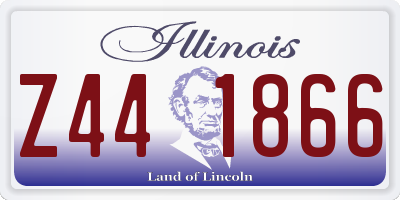 IL license plate Z441866