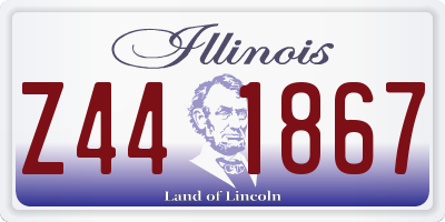 IL license plate Z441867
