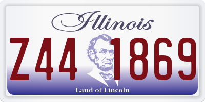 IL license plate Z441869