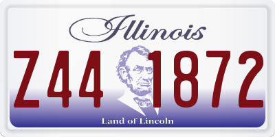 IL license plate Z441872