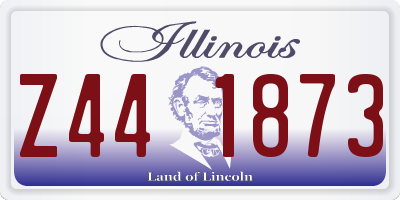 IL license plate Z441873