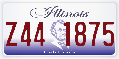 IL license plate Z441875