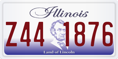 IL license plate Z441876