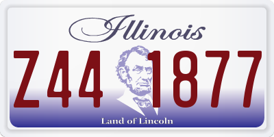 IL license plate Z441877