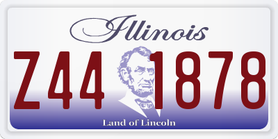 IL license plate Z441878