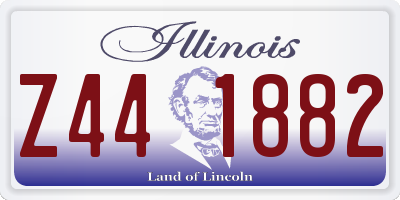 IL license plate Z441882
