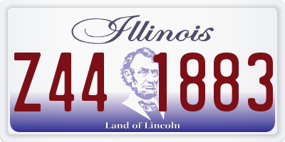 IL license plate Z441883