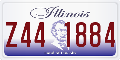 IL license plate Z441884