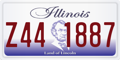 IL license plate Z441887