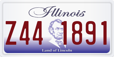 IL license plate Z441891