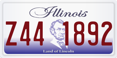 IL license plate Z441892