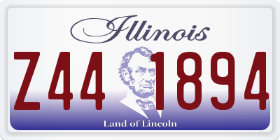 IL license plate Z441894