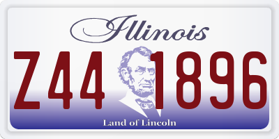 IL license plate Z441896
