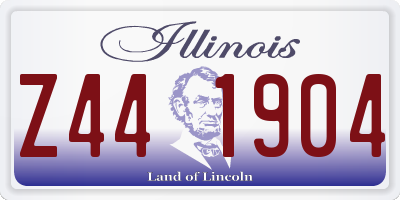 IL license plate Z441904