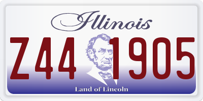 IL license plate Z441905