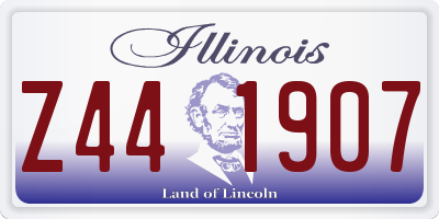 IL license plate Z441907