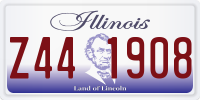 IL license plate Z441908