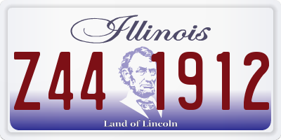 IL license plate Z441912