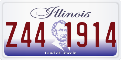 IL license plate Z441914
