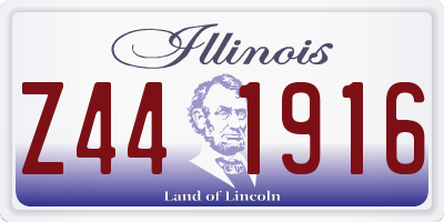 IL license plate Z441916