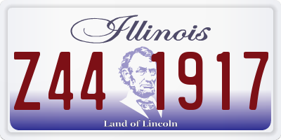 IL license plate Z441917