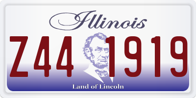 IL license plate Z441919
