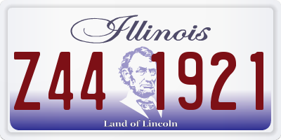 IL license plate Z441921
