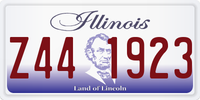 IL license plate Z441923