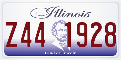 IL license plate Z441928