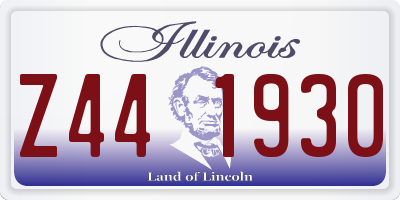 IL license plate Z441930