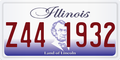 IL license plate Z441932