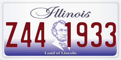 IL license plate Z441933