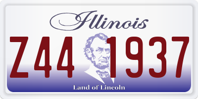 IL license plate Z441937